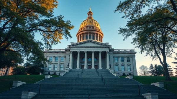 Iowa Senate supermajority: Majestic State Capitol with golden dome.