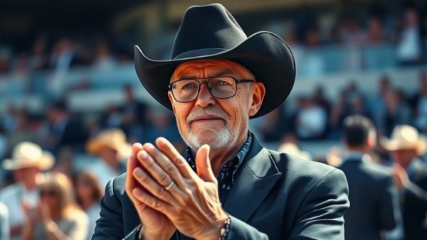 Texas elections hand-count ballots: man applauding outdoors