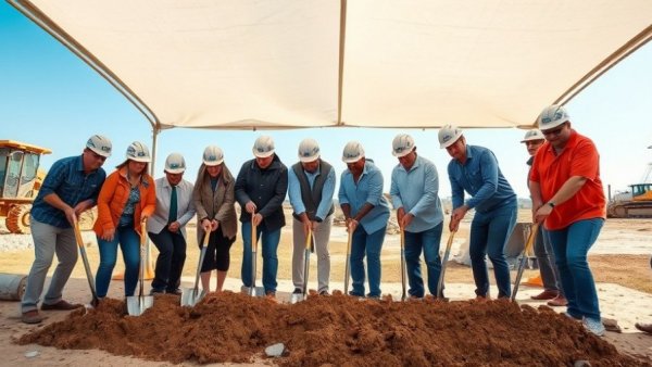 Groundbreaking ceremony covered in Dallas business news.