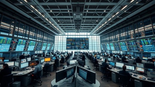 Phillips 66 trading floor expansion with employees at monitors in a modern office.