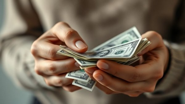 Hands counting money related to new state laws on wage and benefits.