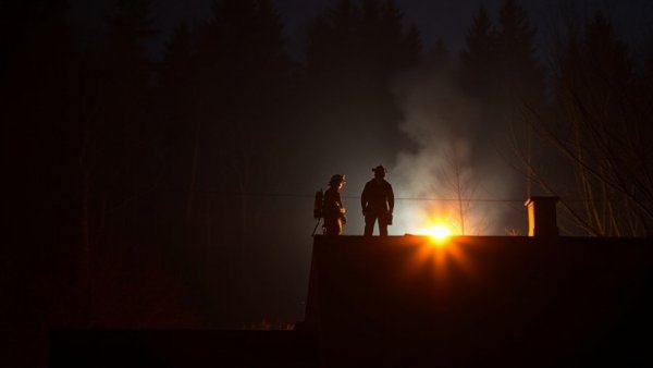Firefighters responding to overnight fire at Cunningham Elementary.