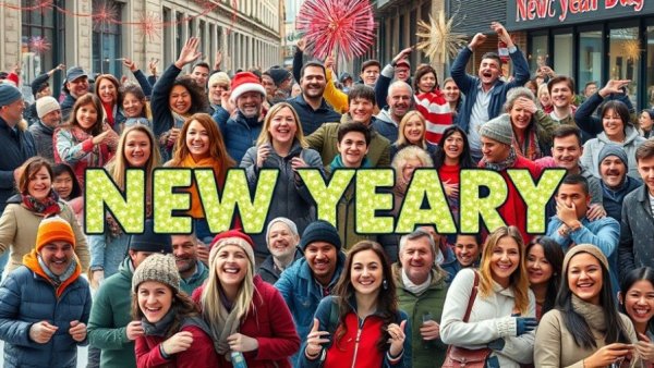 New Year's activities in Houston: celebrations, outdoor events, ice skating.