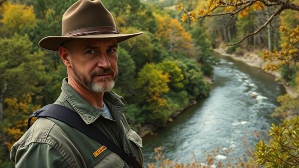Forest ranger at Palo Pinto Mountains State Park