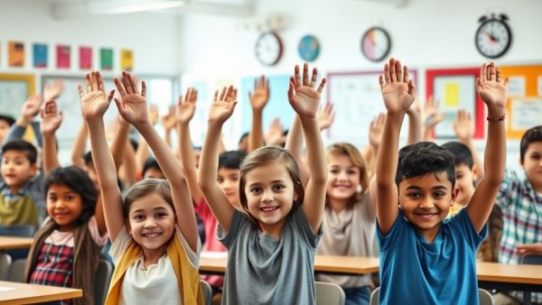 Idaho classroom scene depicting active student participation, relating to education funding.