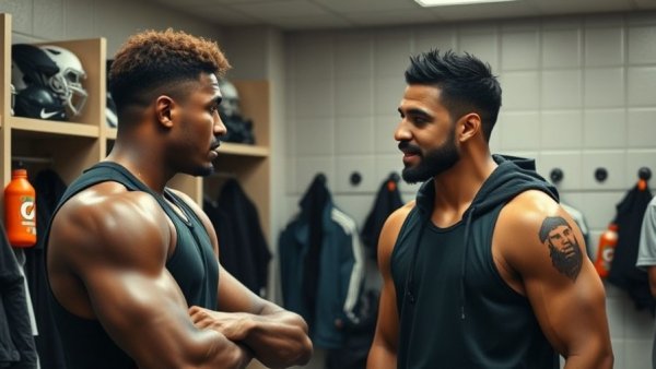 Dallas Cowboys Game Strategy discussion in locker room