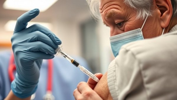 Healthcare worker giving a vaccine in a Texas health setting related to public health funding.