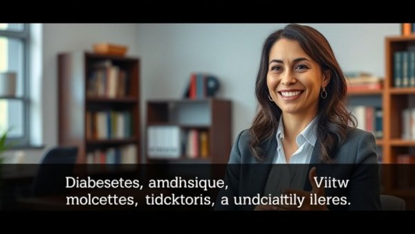 Mental health techniques for diabetes discussed in a webinar with smiling presenter.