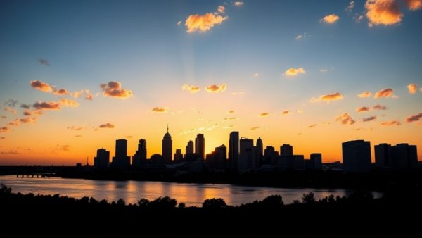 Austin cityscape at sunrise highlighting population growth.