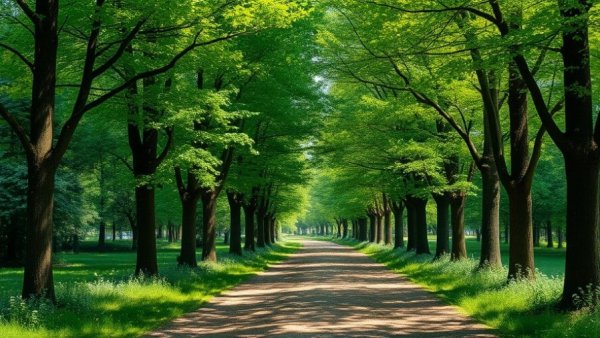 Woodland path in Austin community development project area.