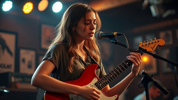 Intimate live music Austin musician performing at cozy venue.