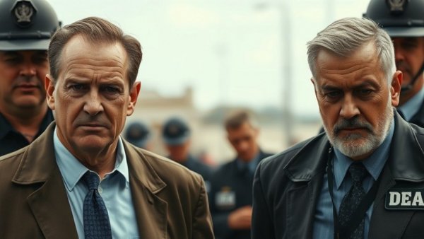 DEA agents escorting two men linked to U.S. military actions in Venezuela.