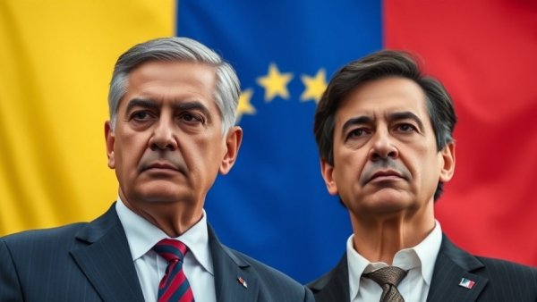 Trump bold action Venezuela: Politicians stand before Venezuelan flag.