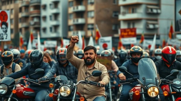 Demonstration in Venezuela amid power vacuum.