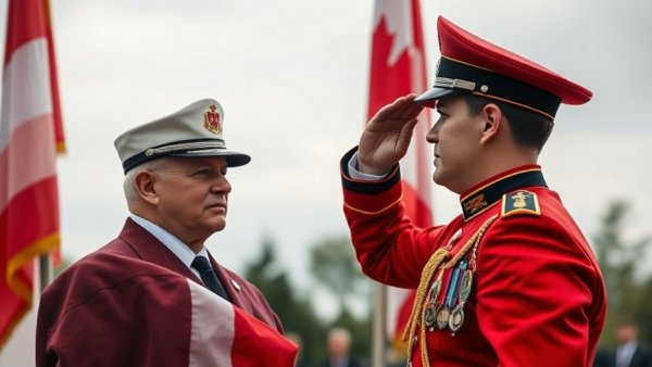 Canadian Mountie saluting Trump; Venezuela action threat to Canada.