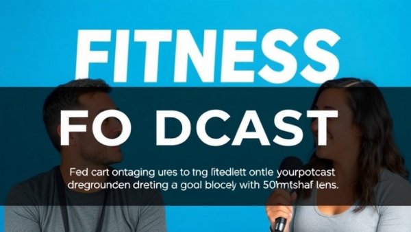 Podcast cover about balancing strength and cardio with two speakers.