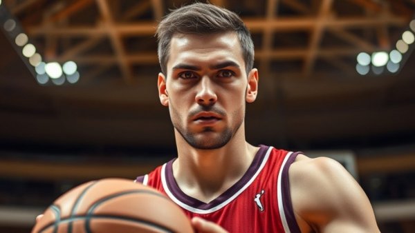 NBA's Top Plays January 8 2026: focused basketball player holding ball.