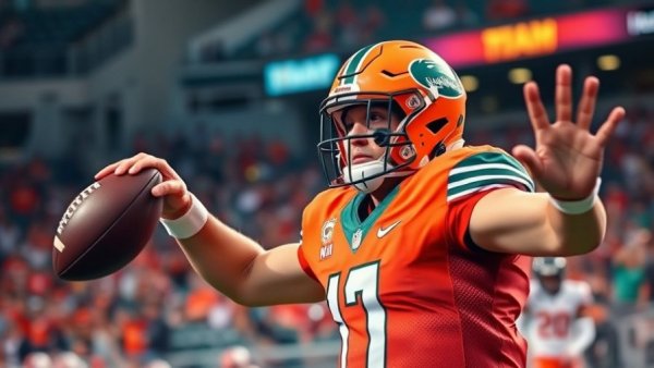 Fiesta Bowl Highlights 2026 Miami Hurricanes quarterback in action.