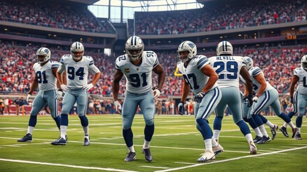 Dallas Cowboys players during offseason decisions announcement.