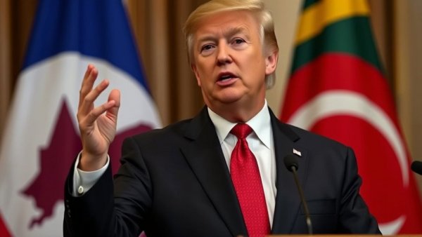 Speaker gesturing during a presentation on Venezuela oil claims.