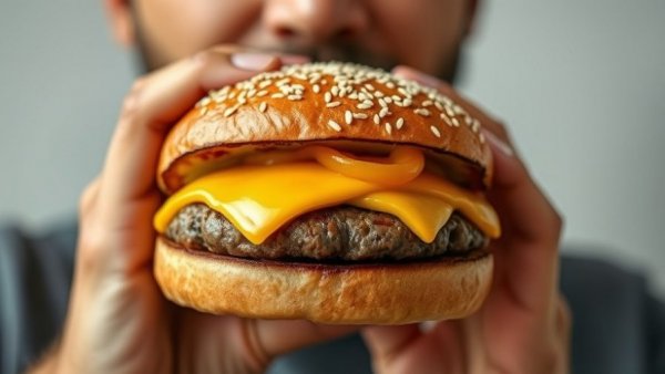 Person holding McDonald's New Big Arch Burger ready to eat.