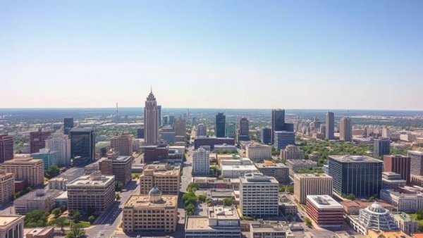 San Antonio skyline view related to abortion travel fund