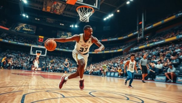 LeBron James in action during a basketball game