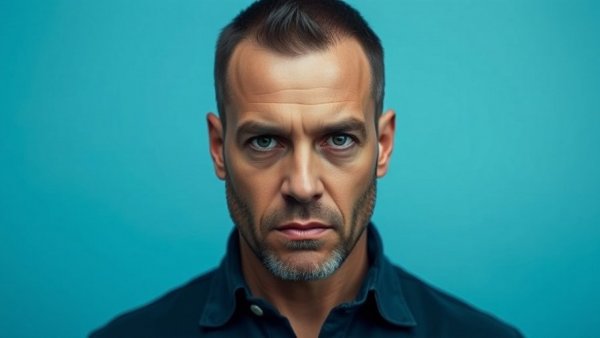 Portrait of a man related to Guadalupe County child abuse case, serious expression.