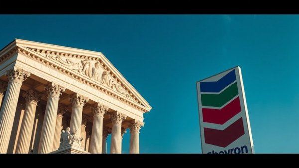 Supreme Court decisions: Court facade and Chevron sign juxtaposed.