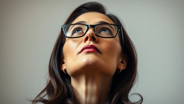 Determined woman contemplating senate bid, soft lighting.