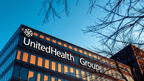 UnitedHealth Group headquarters building with sunset reflections, related to Medicare Advantage investigation.