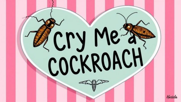 Cry Me a Cockroach fundraiser San Antonio heart-shaped sign with cockroaches