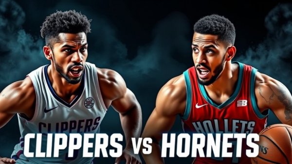 Clippers vs Hornets Game Insights: Dynamic basketball showdown graphic for 2026.
