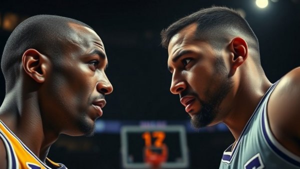 Lakers vs Kings highlights with player close-ups and game date.