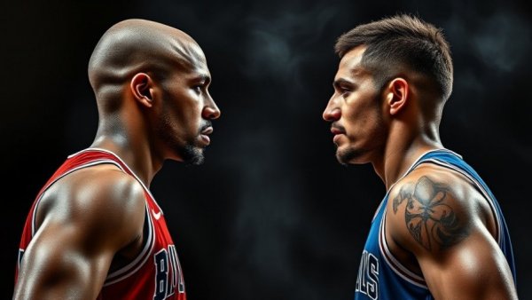 NBA game highlights showcase intense basketball rivalry.