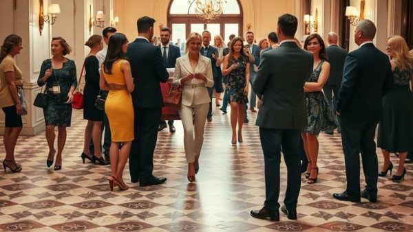 Strategies for managing social anxiety depicted in a stylish group setting.