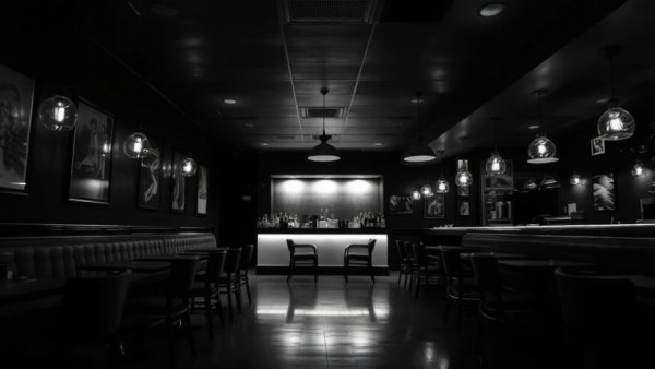 Security footage captures empty restaurant interior in San Antonio.