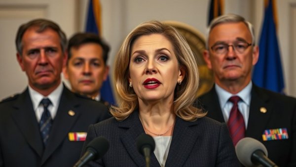 Federal prosecutors in Minneapolis press conference with officials.