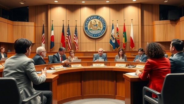 Austin TX government transparency in city council meeting with officials.