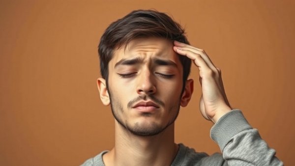 Person with headache related to auto-brewery syndrome.