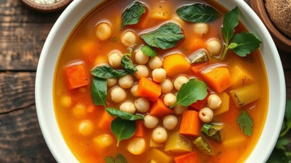 Nutritious winter soup recipes featuring vegetable blend.