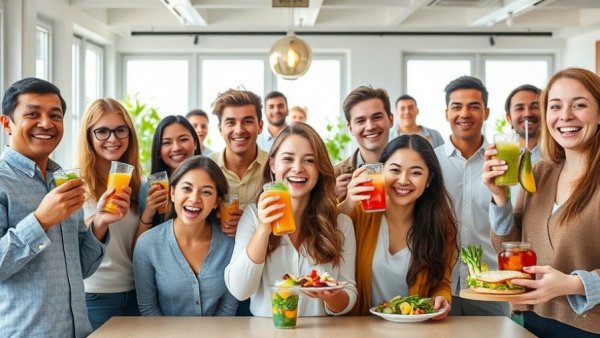 Cheerful collage of healthy food in Kingwood, Texas