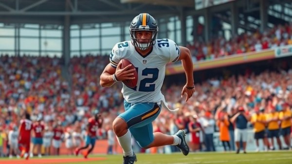 Miami athletic talent in action during a vibrant football event.