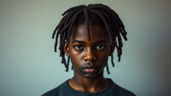 Portrait of a serious young person with dreadlocks, related to San Antonio crime reports.
