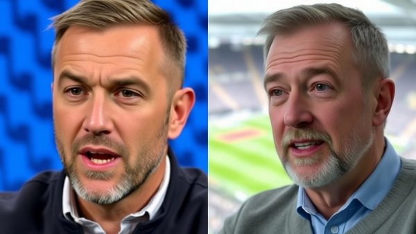 Eagles secondary coach interview split-screen image.