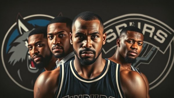 Spurs vs Timberwolves highlights January 17 2026, NBA players beside team logos.