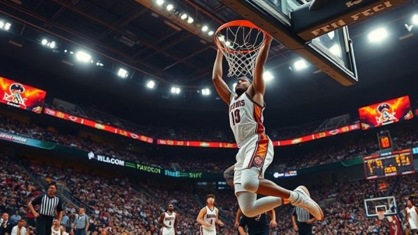 NBA's Top Plays of the Night showcase intense dunk during a game.