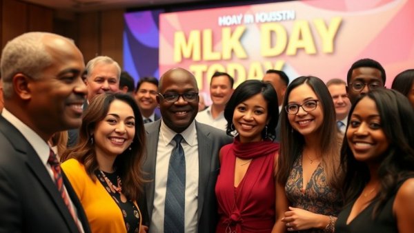 Group celebrating MLK Day events in Houston 2026