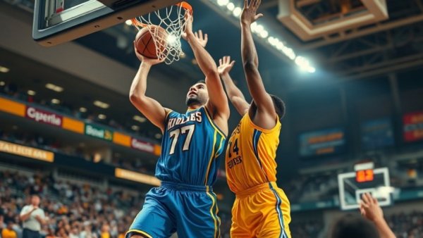 NBA's Top Plays of the Night: Basketball player in action with defender.