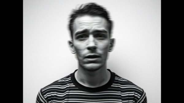 Abstract portrait of a blurred face, symbolizing toxic independence.